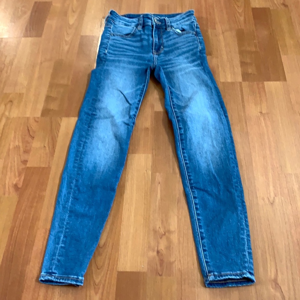 Womens American Eagle Jeans Size 00 Short Length Perfect for Growing Tween/Teens